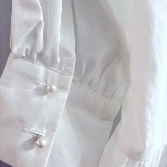 Zara Elegant White Blouse - Picture 4 of 5